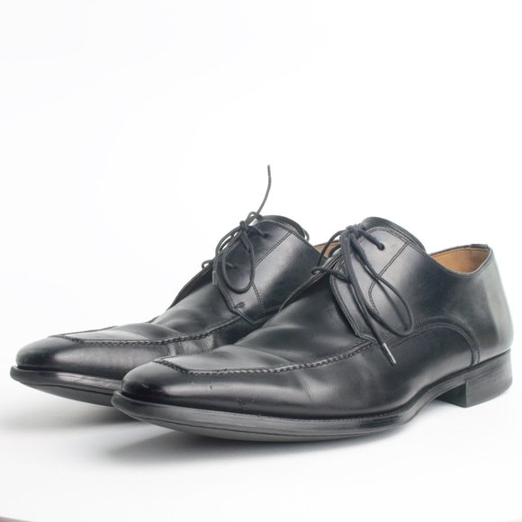 MAGNANNI 13723 Black Leather Apron Toe Lace Up Oxfords Men\'s Size 10 main image 13